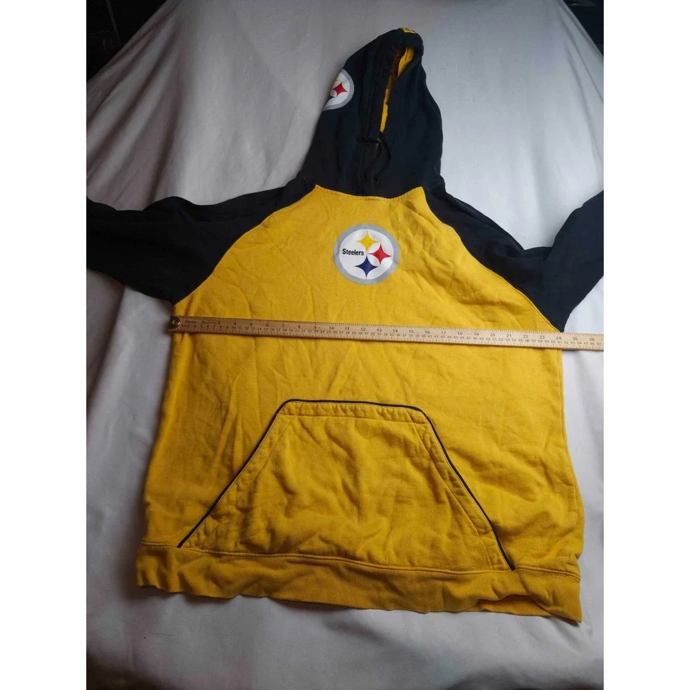 Vintage Y2K Reebok NFL Pittsburgh Steelers Hoodie L Sporty Athletic Streetwear